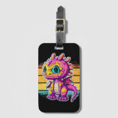 Adorable Baby Dinosaur | Jurassic Joy Gepäckanhänger (Vorderseite Vertikal)