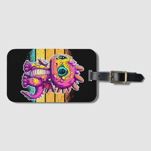 Adorable Baby Dinosaur | Jurassic Joy Gepäckanhänger (Vorderseite (Horizontal))