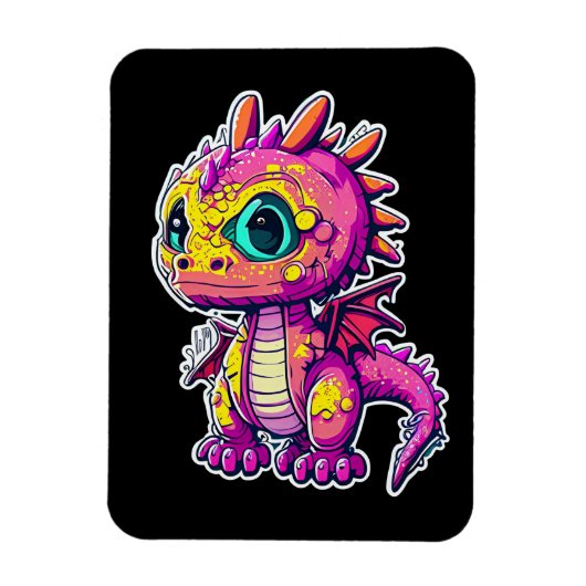 Adorable Baby Dinosaur | Jurassic Joy Magnet (Vertikal)