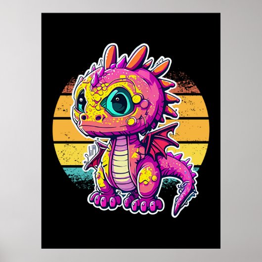 Adorable Baby Dinosaur | Jurassic Joy Poster (Vorne)