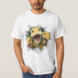 Adorable Baby Dinosaur T - Shirt Design