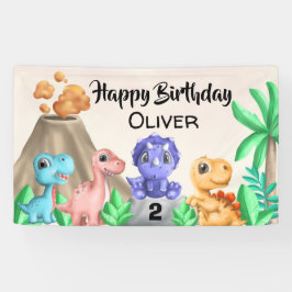 Adorable Baby Dinosaurier Geburtstagsparty  Banner
