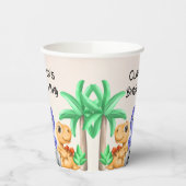 Adorable Baby Dinosaurier Geburtstagsparty Pappbecher (Links)