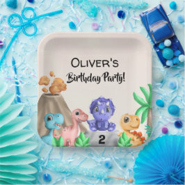 Adorable Baby Dinosaurier Geburtstagsparty Pappteller