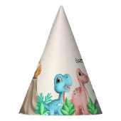 Adorable Baby Dinosaurier zum Geburtstag  Partyhütchen (Links)