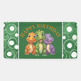 Adorable Baby Dinosaurier's Party Banner