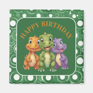 Adorable Baby Dinosaurier's Party Magnet