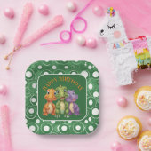 Adorable Baby Dinosaurier's Party Pappteller (Party)