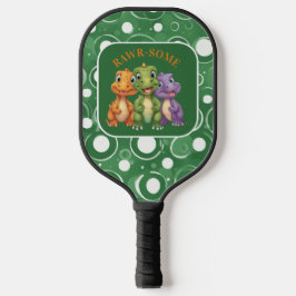 Adorable Baby Dinosaurier's Party Pickleball Schläger