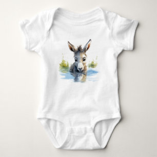Adorable Baby Donkey, Babydusche, Babygeschenk Baby Strampler