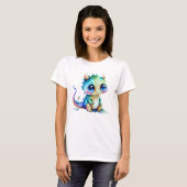 Adorable Baby Dragon am Boden T-Shirt (Vorne ganz)