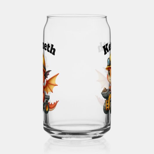 Adorable Baby Dragon Mining Edelsteine in einem wi Dosenglas (Rechts)