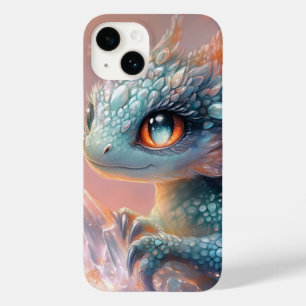 Adorable Baby Dragon mit Kristallgedicht Case-Mate iPhone 14 Hülle