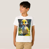 Adorable Baby Duck Printed Kids' T - Shirt (Vorne ganz)