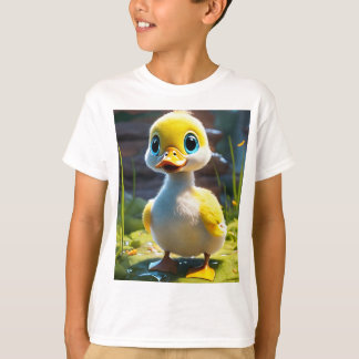 Adorable Baby Duck Printed Kids' T - Shirt