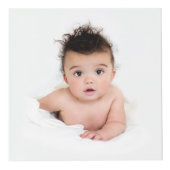 Adorable Baby Elephant Baby Dusche Fotos Würfel (Vorderseite)