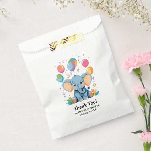 Adorable Baby Elephant Balloons Babydusche Geschenktütchen (Versiegelt)