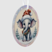 Adorable Baby Elephant Grandchild Ornament (Vorderseite)