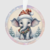 Adorable Baby Elephant Grandchild Ornament (Vorderseite)