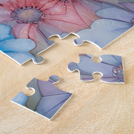 Adorable Baby Elephant in einem pastellfarbenen Ga Puzzle (Seite)