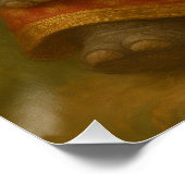 Adorable Baby Elephant King Royal  Poster (Ecke)