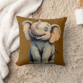 Adorable Baby Elephant Kissen (Decke)