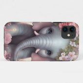 Adorable Baby Elephant mit Blume Case-Mate iPhone Hülle (Rückseite (Horizontal))