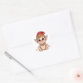 Adorable Baby Elf Sticker / Cartoon Christmas  (Umschlag)