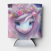 Adorable Baby Fantasy Unicorn Dosenkühler (Vorderseite)