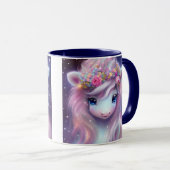 Adorable Baby Fantasy Unicorn Tasse (VorderseiteRechts)