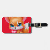 Adorable Baby Fox Gepäckanhänger (Vorderseite horizontal)