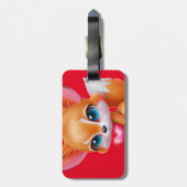 Adorable Baby Fox Gepäckanhänger (Rückseite vertikal)