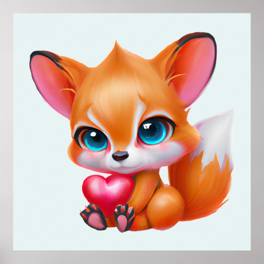 Adorable Baby Fox Poster (Vorne)
