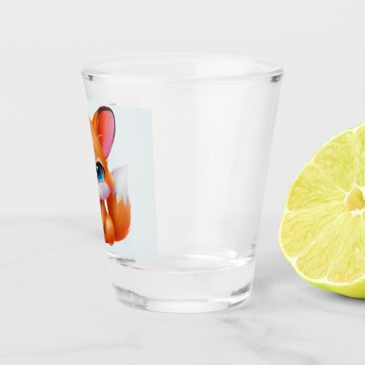 Adorable Baby Fox Schnapsglas (Rechts)