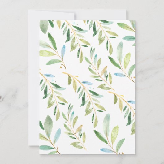 Adorable Baby Fox und Mama Babydusche Einladung (Rückseite)