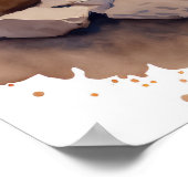 Adorable Baby Fox Watercolor Kinderzimmer Poster (Ecke)