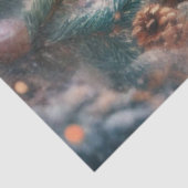 Adorable Baby Fox Winter Wonderland Decoupage Seidenpapier (Ausschnitt)