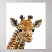 Adorable Baby Giraffe Kinderzimmer Jungle Safari Poster (Vorne)