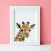 Adorable Baby Giraffe Kinderzimmer Jungle Safari Poster