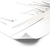 Adorable Baby Giraffe mit Red Balloon Poster (Ecke)