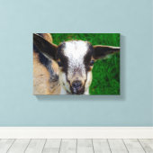 Adorable Baby Goat Leinwanddruck (Insitu (Holzboden))