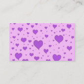 Adorable Baby Green Monster on Heart Background Visitenkarte (Rückseite)