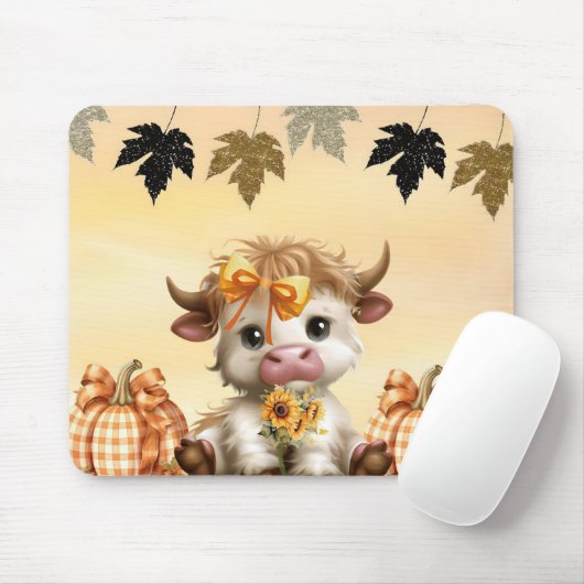 Adorable Baby Heifer Mousepad (Mit Mouse)