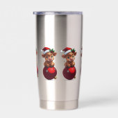 adorable baby highland cow sitting thermobecher (Rechts)