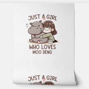 Adorable Baby Hippo, Jus A Girl, der Moo Deng Lieb Tapete