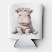 Adorable Baby Hippopotamus Dosenkühler (Vorderseite)