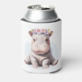 Adorable Baby Hippopotamus Dosenkühler (Kanne Rückseite)