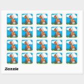 Adorable Baby Horse Brown Pony Stickers (Blatt)