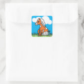 Adorable Baby Horse Brown Pony Stickers (Tasche)