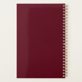 Adorable Baby im Santa Outfit mit Weihnachtsgesche Planer (Rückseite)